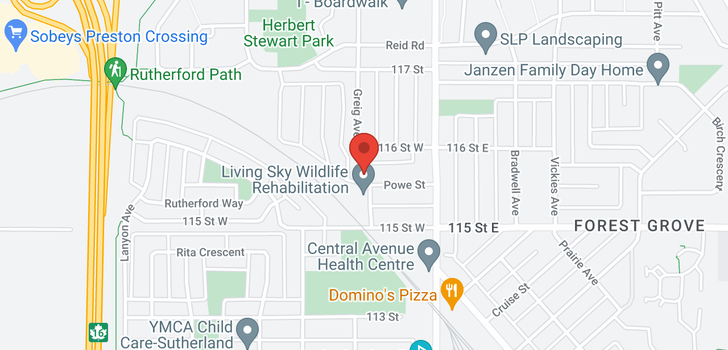 map of 1006 1524 Rayner AVE
